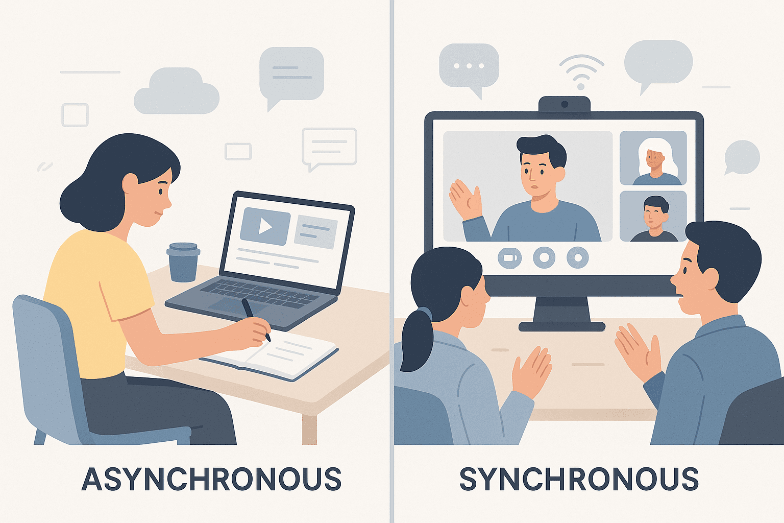 Asynchronous vs. Synchronous Learning : Deux Modèles, Deux Logiques, Une Décision Stratégique